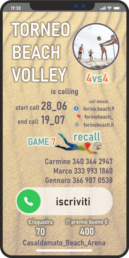 Forino Beach Game 7